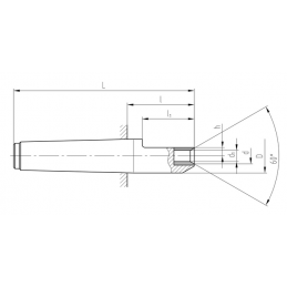 Halbhohlspitze Morse 4